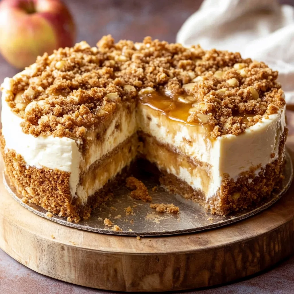 Apple Crumble Cheesecake