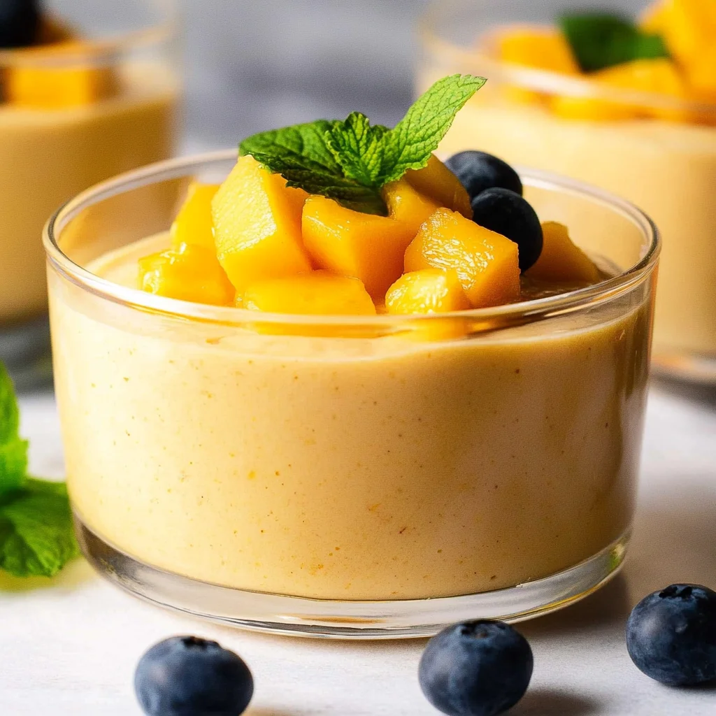 Creamy Mango Mousse (No Gelatin)
