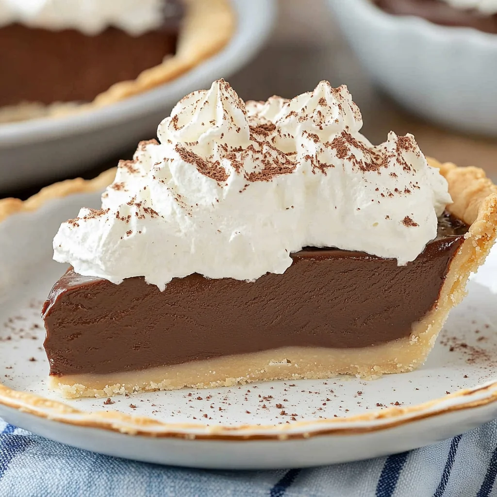 Old Fashioned Chocolate Pie