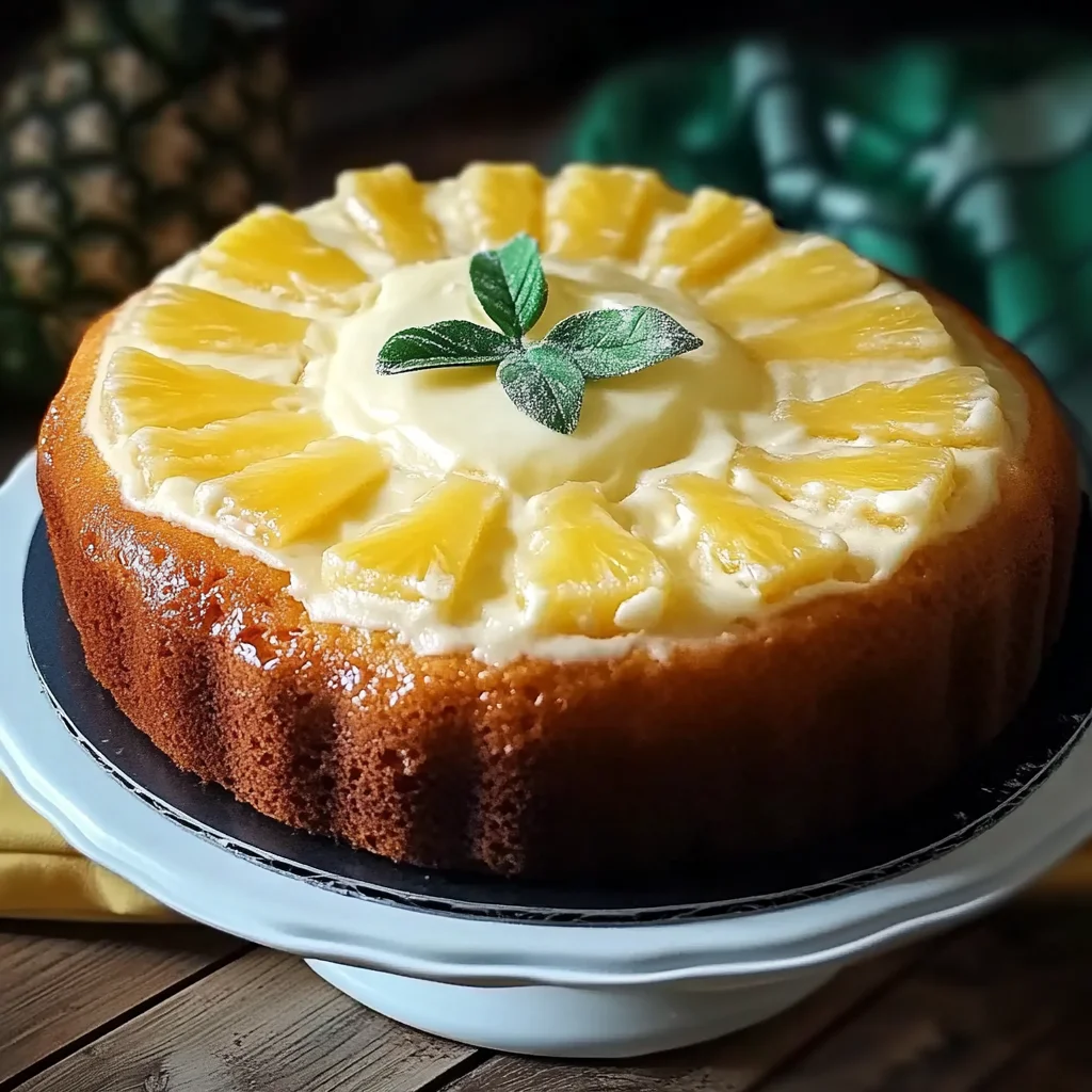 Pineapple Cream Cheese Pound Cake