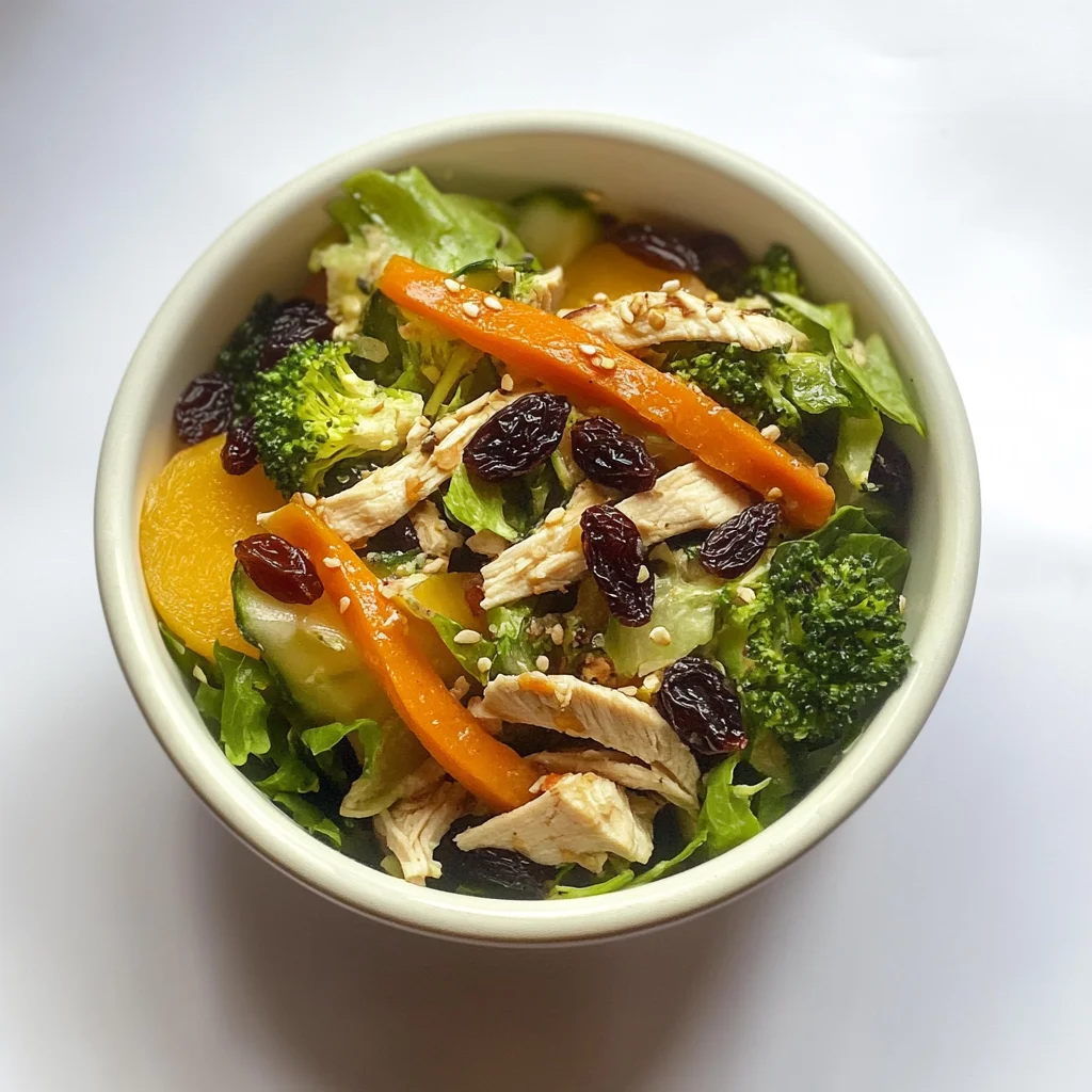 Quick And Healthy Asian Chicken Raisin Salad Recipe