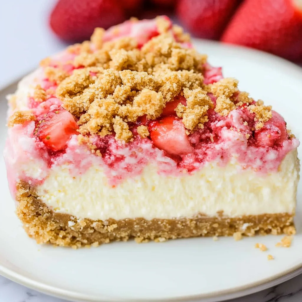 Strawberry Crunch Cheesecake