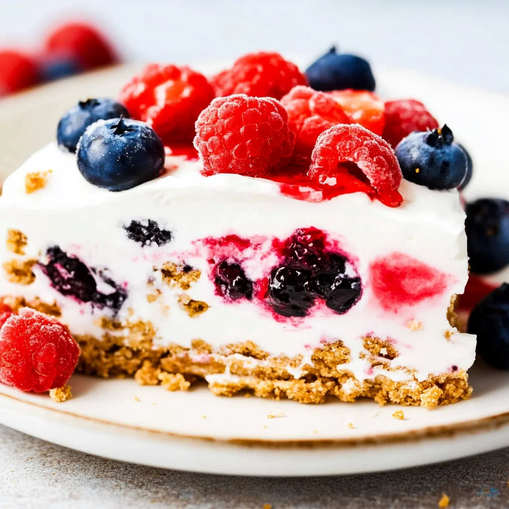 Triple Berry Icebox Cake