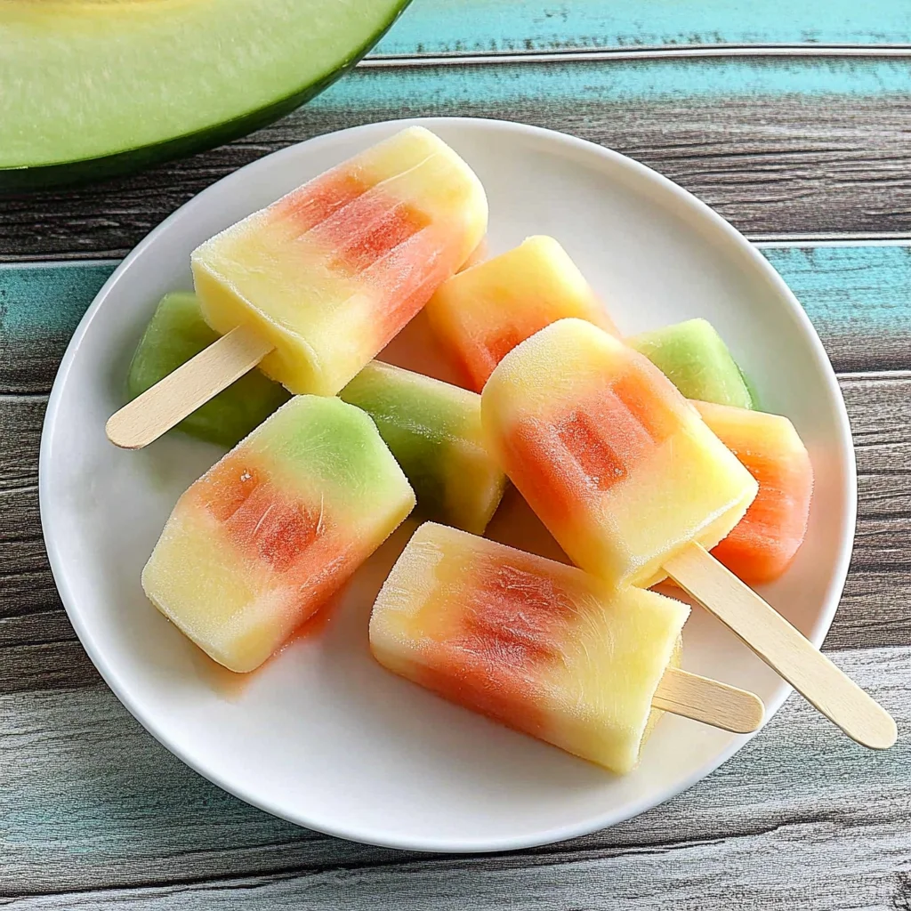 Triple Melon Frozen Pops Recipe
