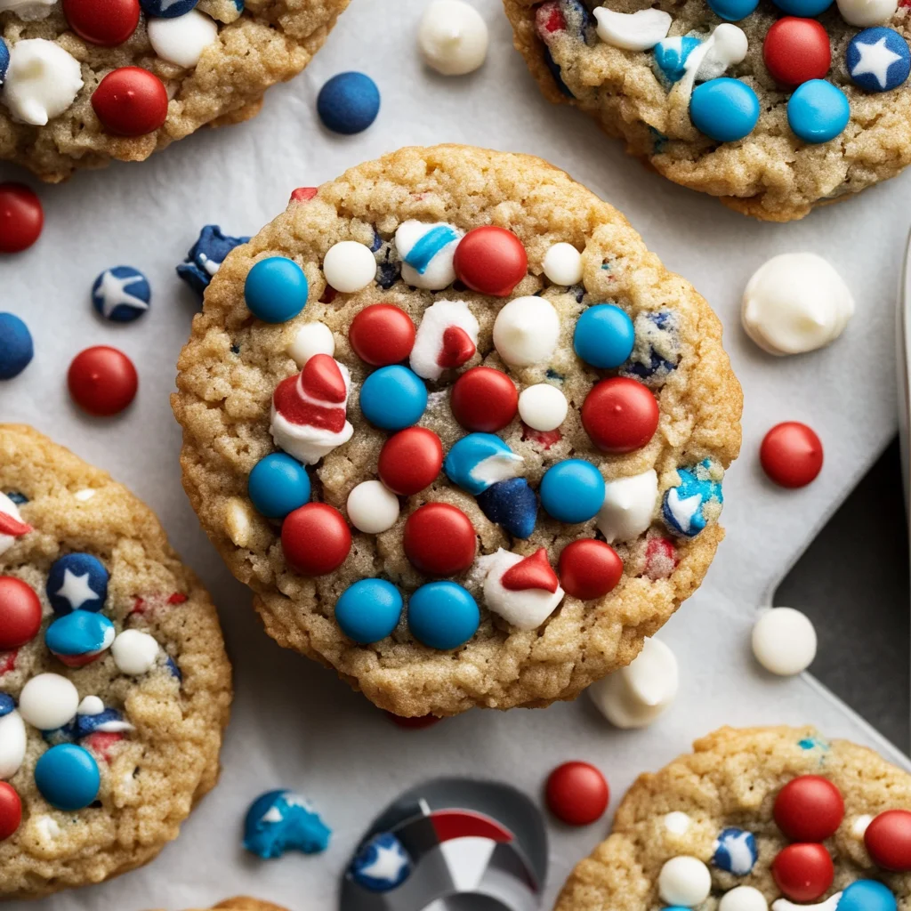 4th of July Monster Cookies