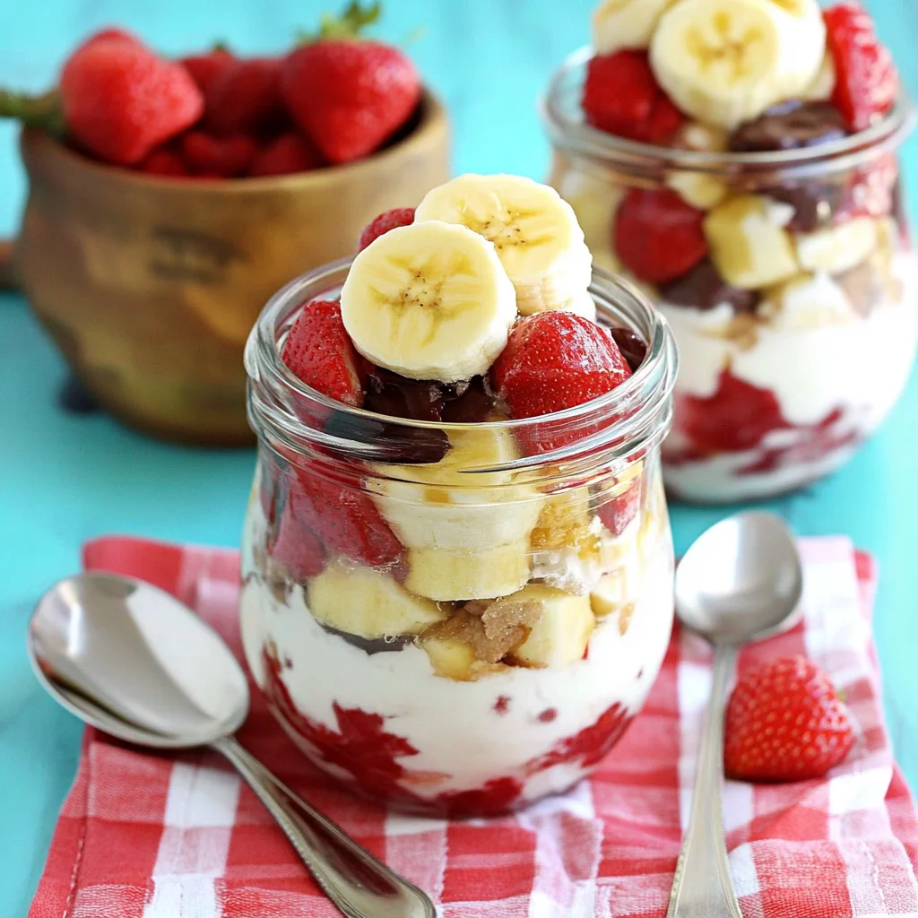 Banana Split Trifles