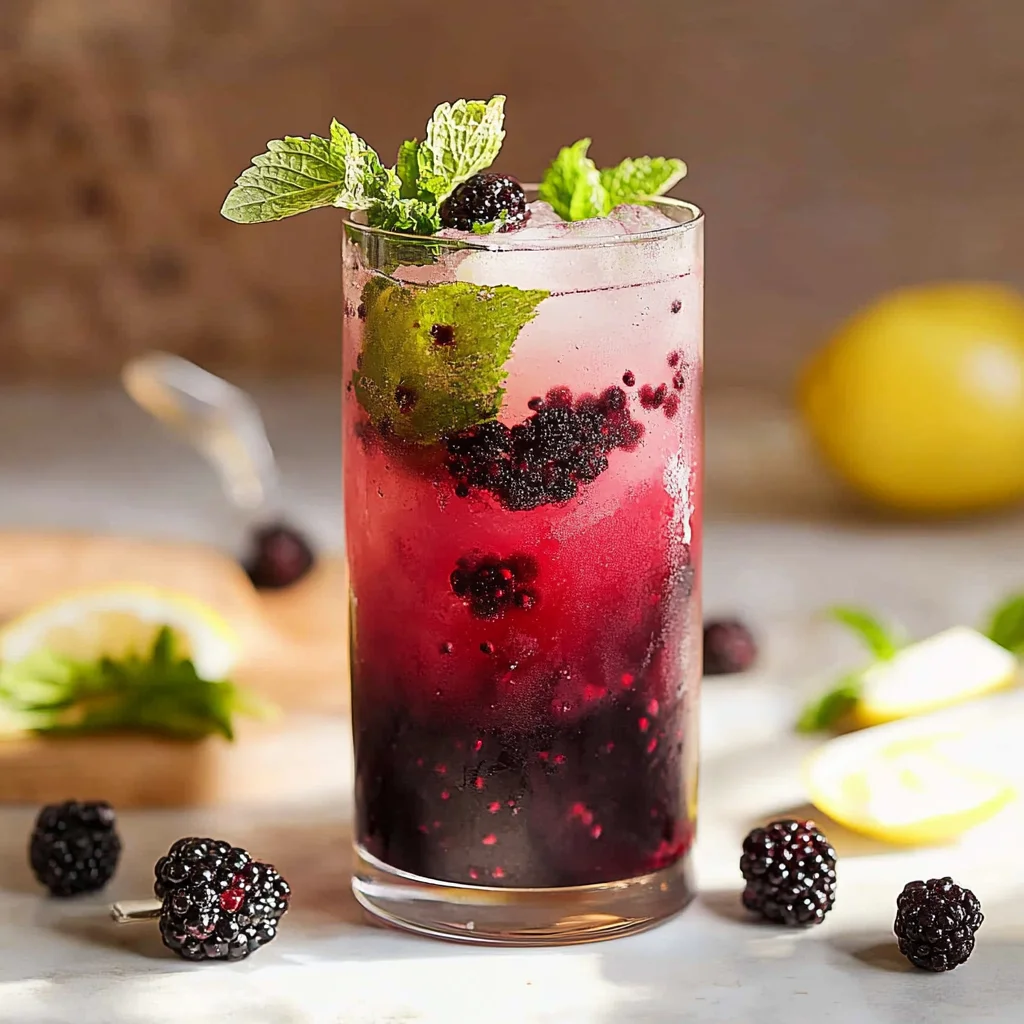 Blackberry Lemonade Mojitos