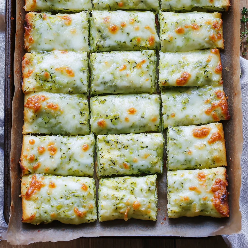 Cheesy Zucchini Breadsticks