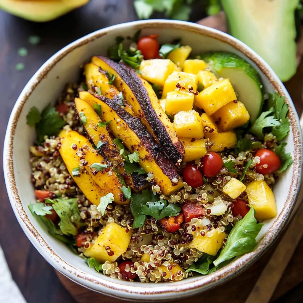 Chili Mango Zesty Quinoa Salad