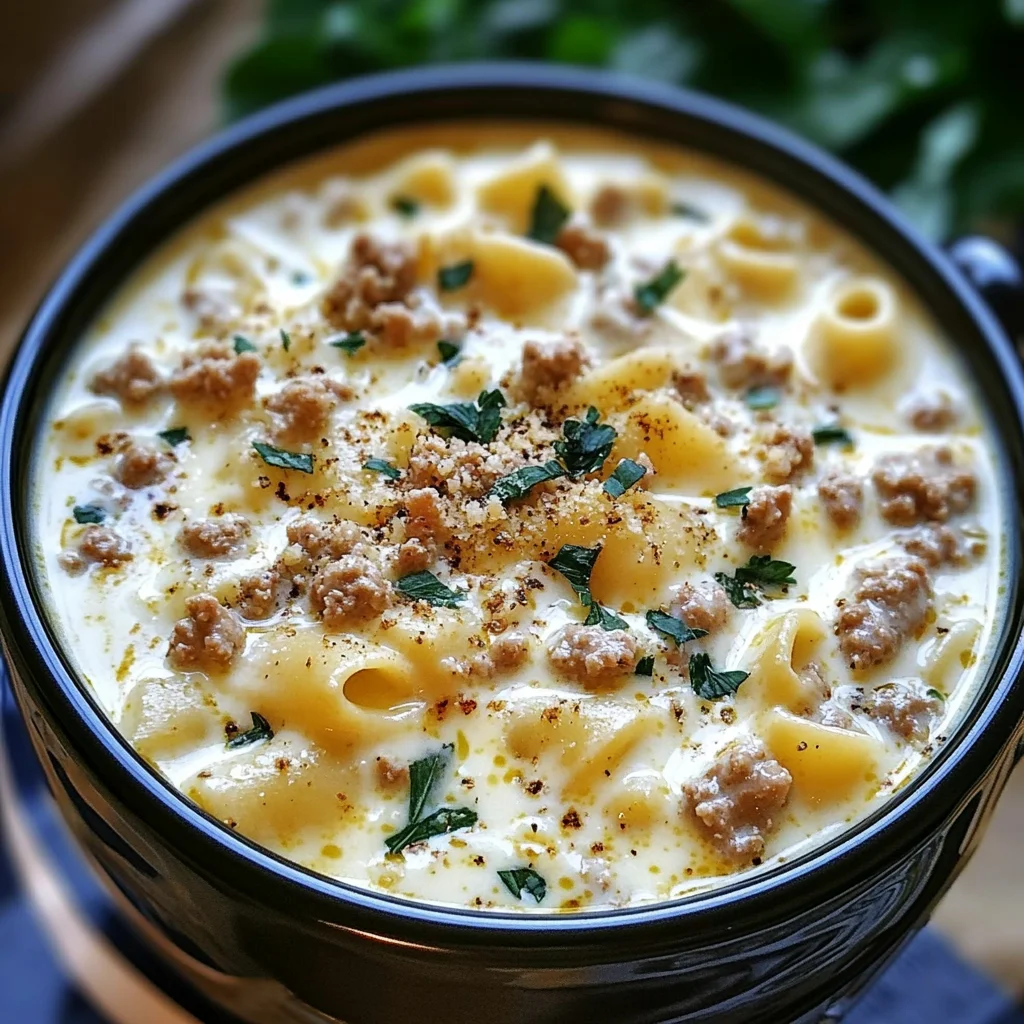 Creamy Alfredo Lasagna Soup – Cozy, Rich & Flavorful