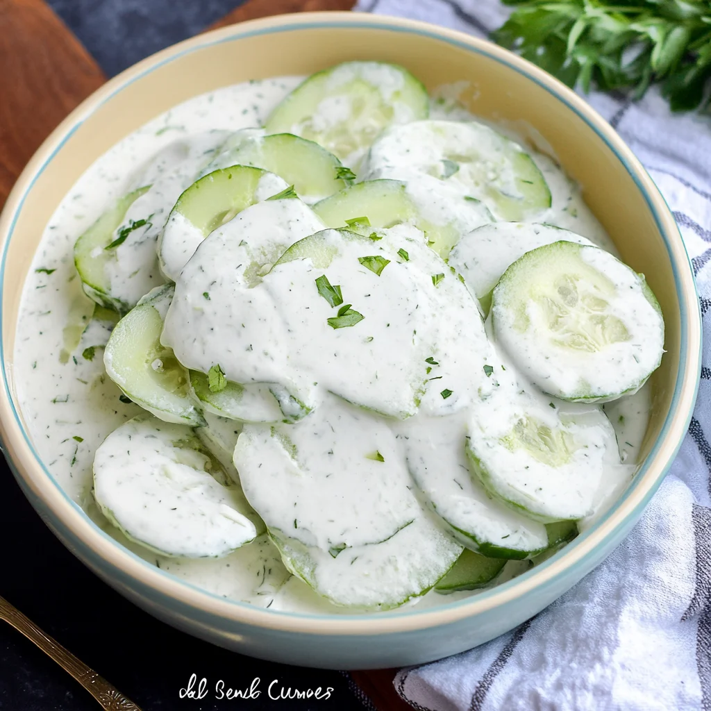 Creamy Cucumber Salad