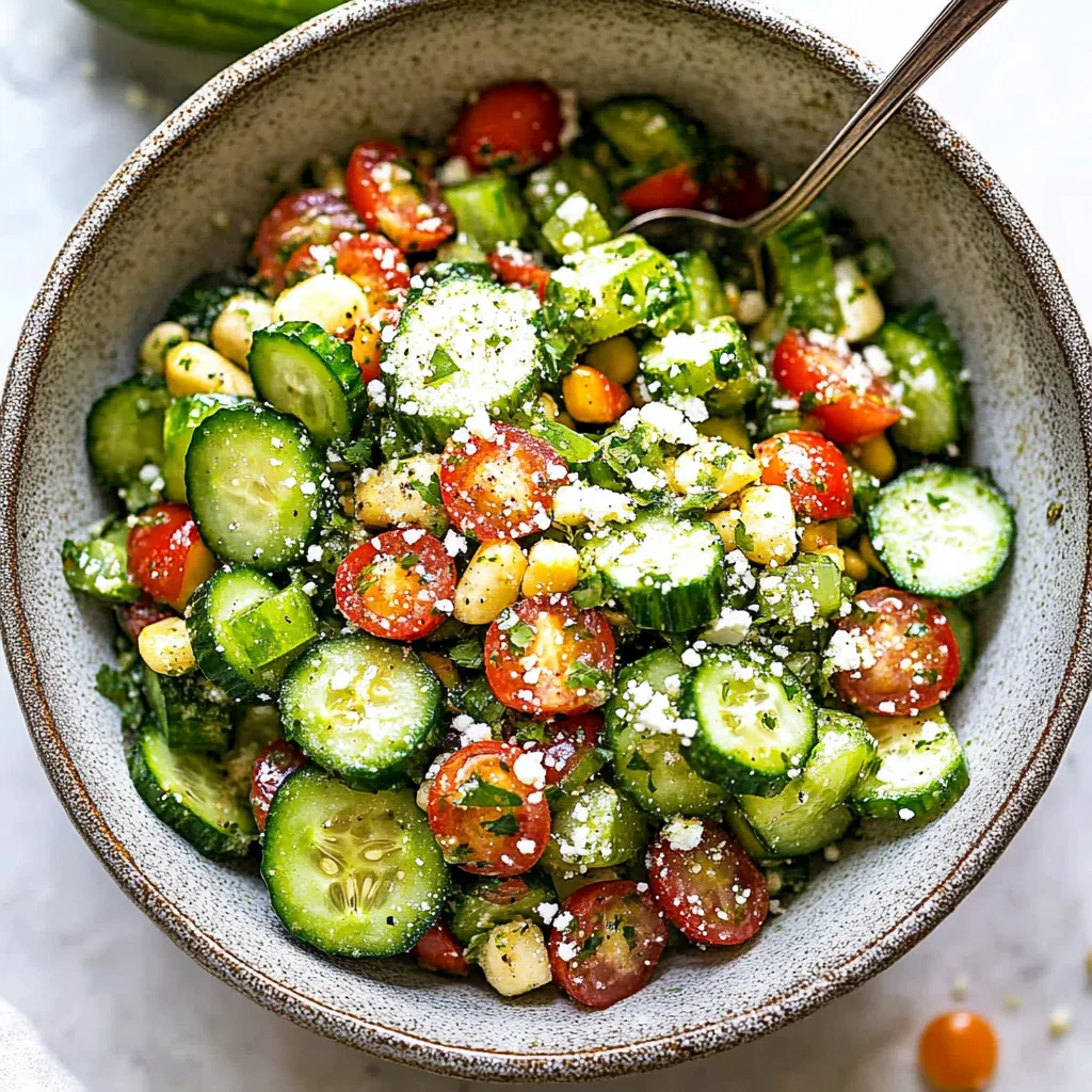 Easy Cucumber Salad (Mexican Cucumber Salad)
