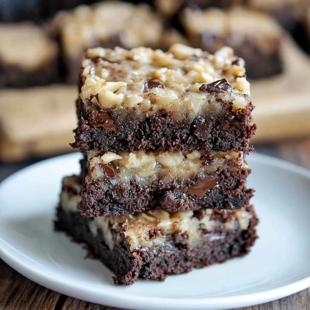 German Chocolate Brownies
