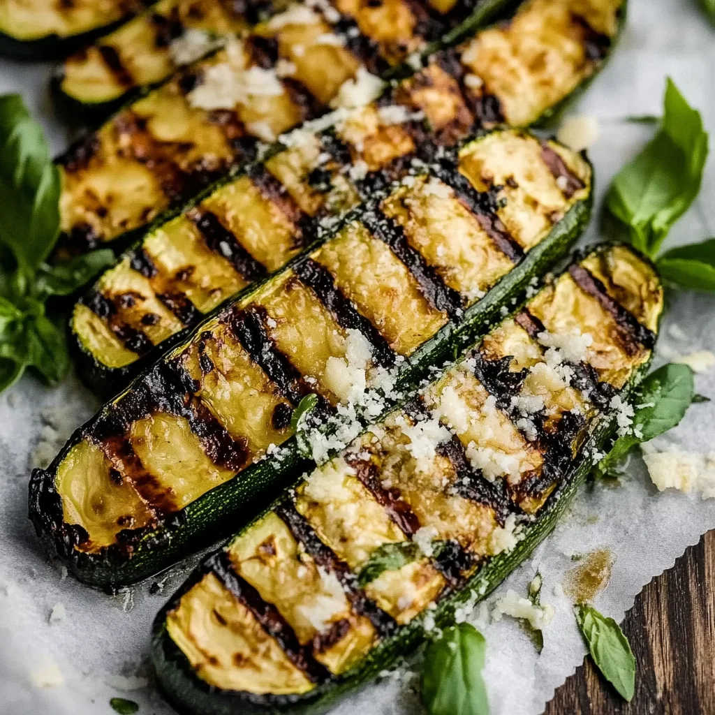 Grilled Zucchini with Parmesan