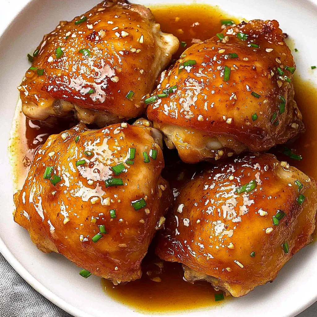 Honey Garlic Chicken Thighs