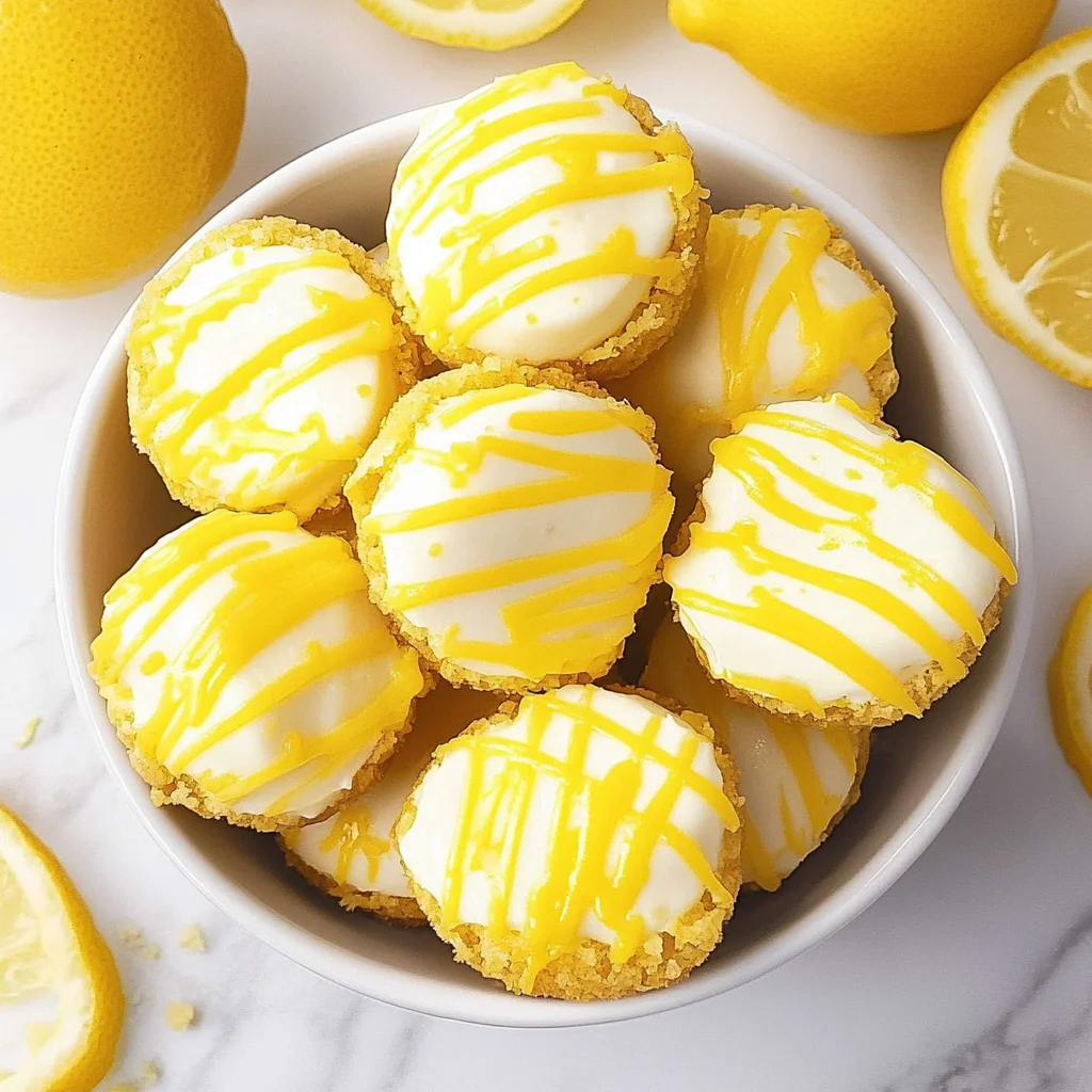 Lemon Cheesecake Bites