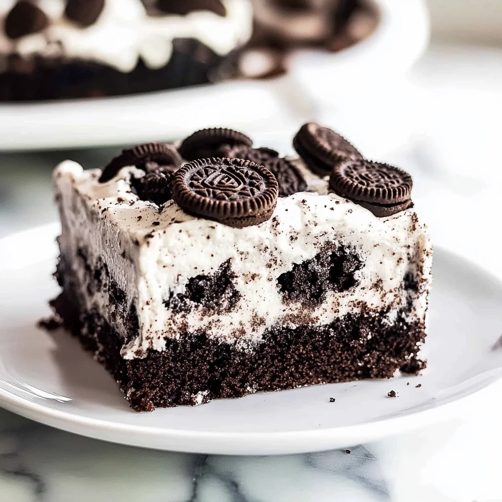 Oreo Poke Cake