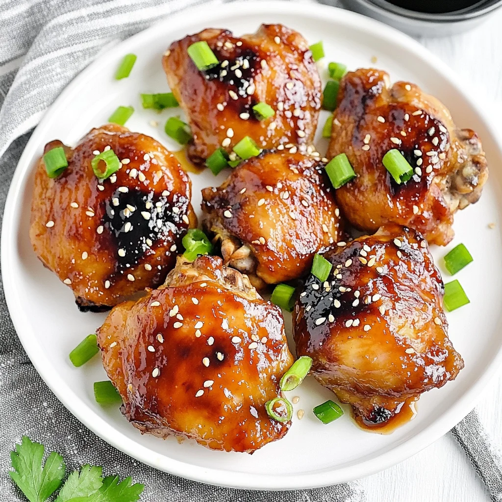 Oven Baked Teriyaki Chicken Thighs (Boneless or Bone-In)