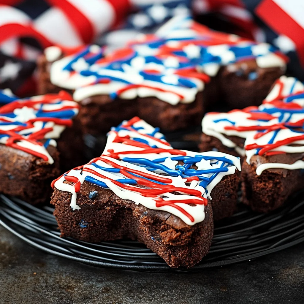 Patriotic Brownie Stars