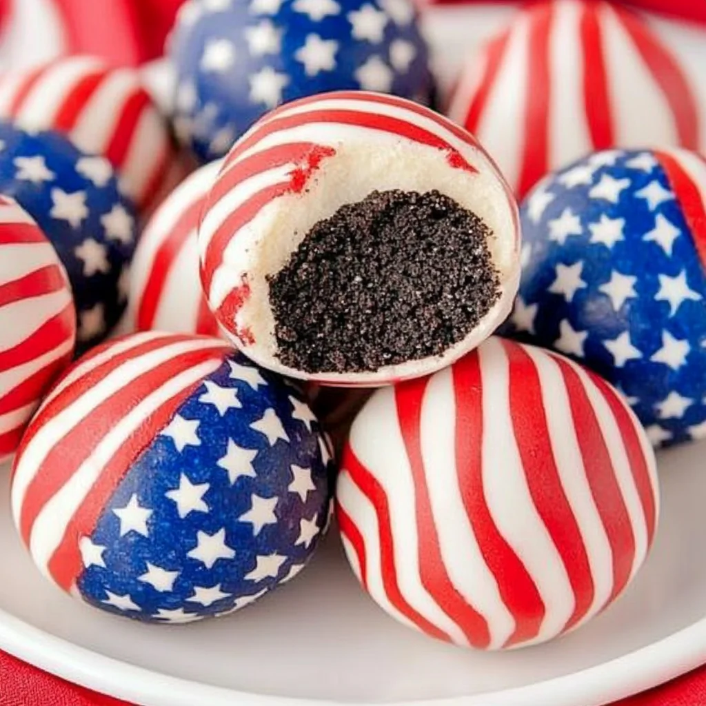 Patriotic Oreo Balls