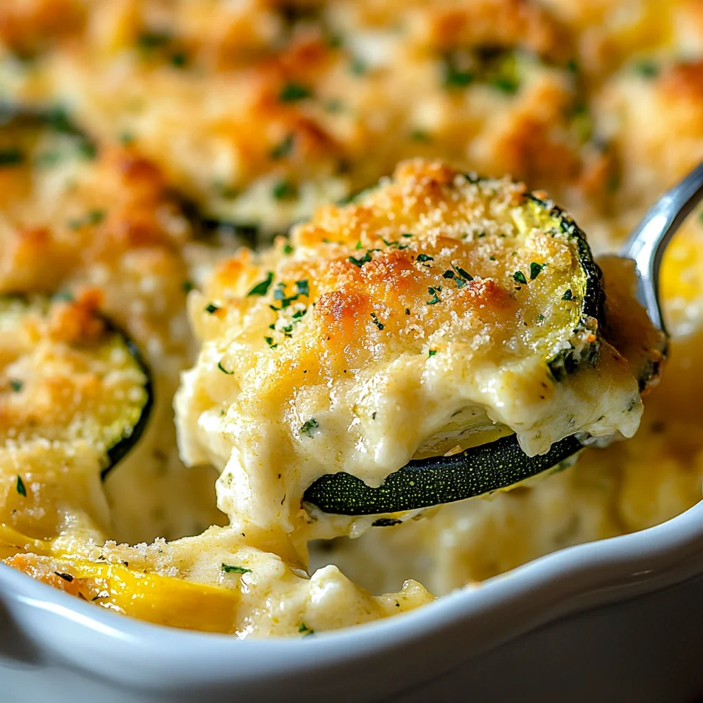 Quick Baked Zucchini Parmesan Casserole