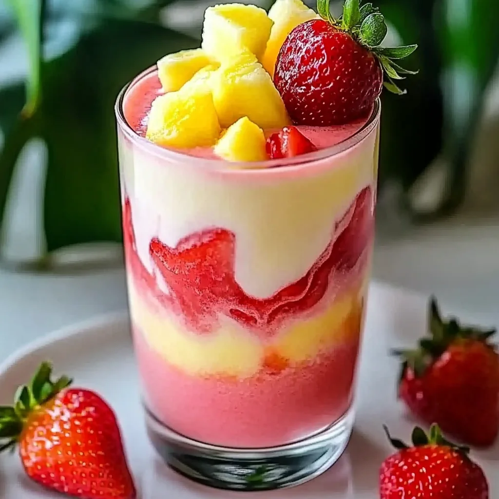 Strawberry Piña Colada Smoothie Recipe - Refreshing & Easy