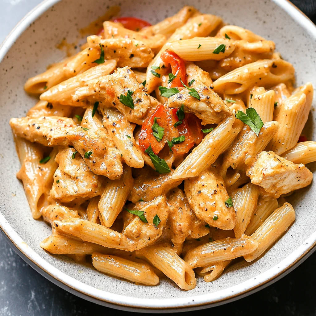 Cashew Cream Cajun Chicken Pasta - Dairy Free!