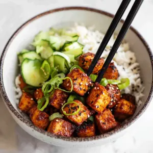 Crispy Gochujang Korean Tofu