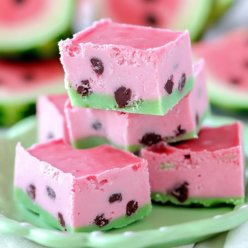 Easy 3-Ingredient Watermelon Fudge