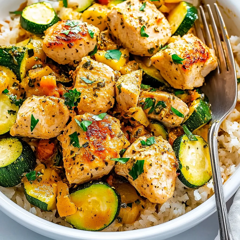 Easy Baked Chicken and Zucchini Recipe