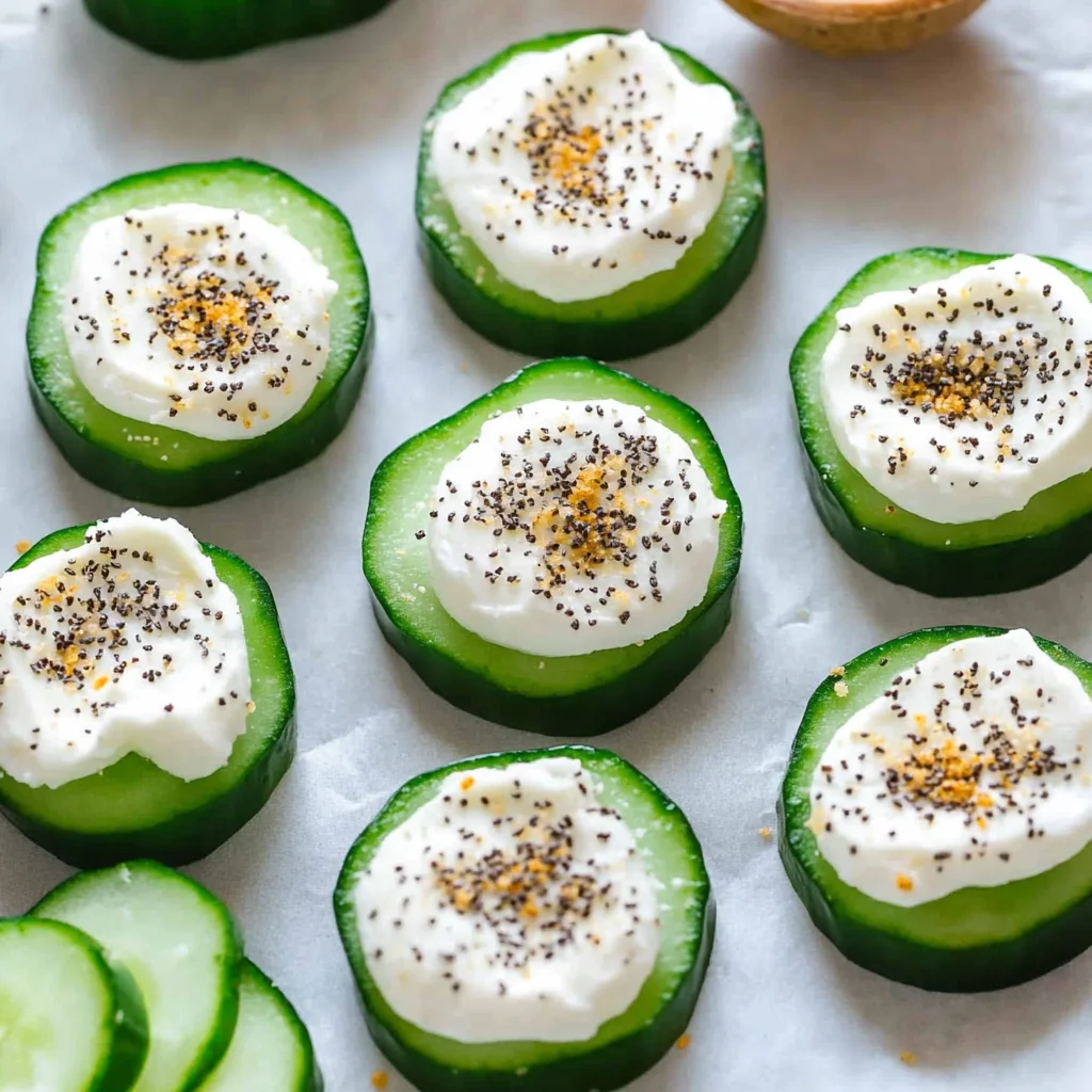 Everything Bagel Cucumber Bites