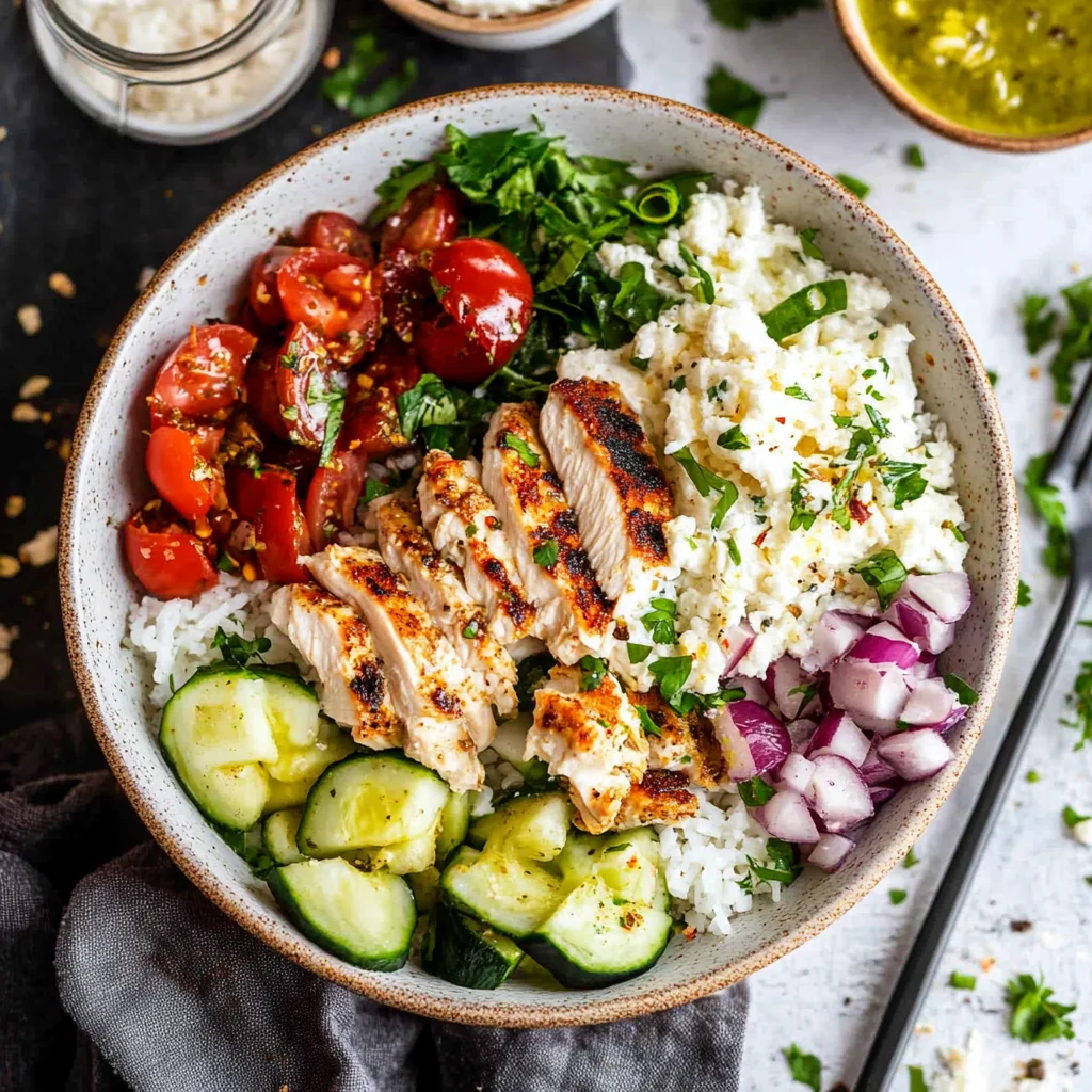 Greek Chicken Bowls