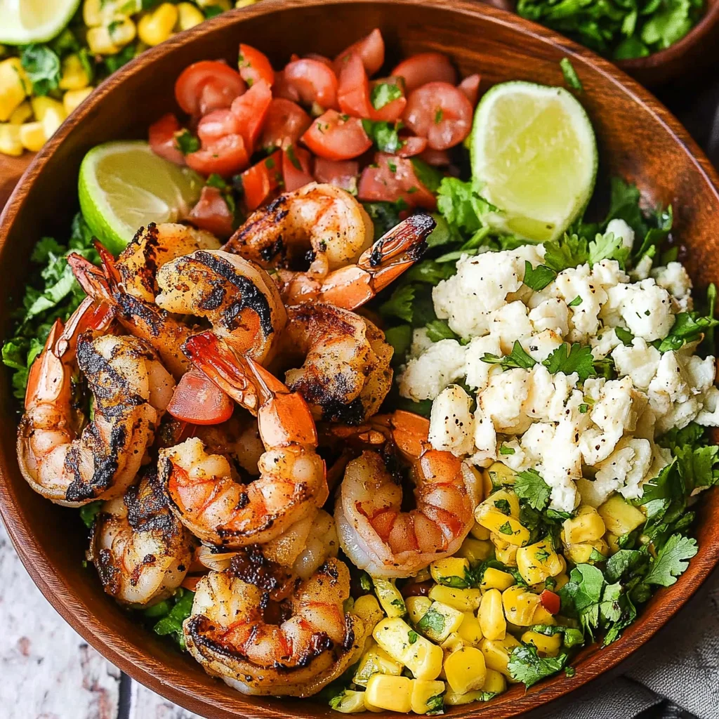 Grilled Mexican Shrimp Salad