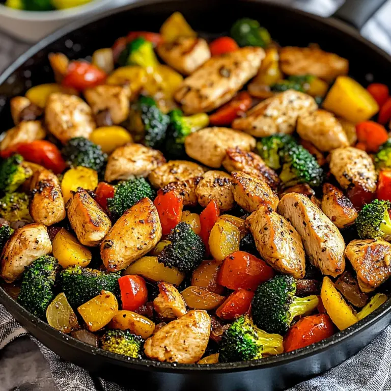 Healthy Chicken and Vegetables Skillet