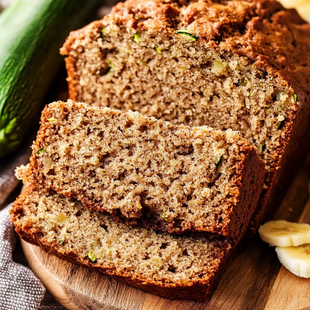 Healthy Zucchini Banana Bread