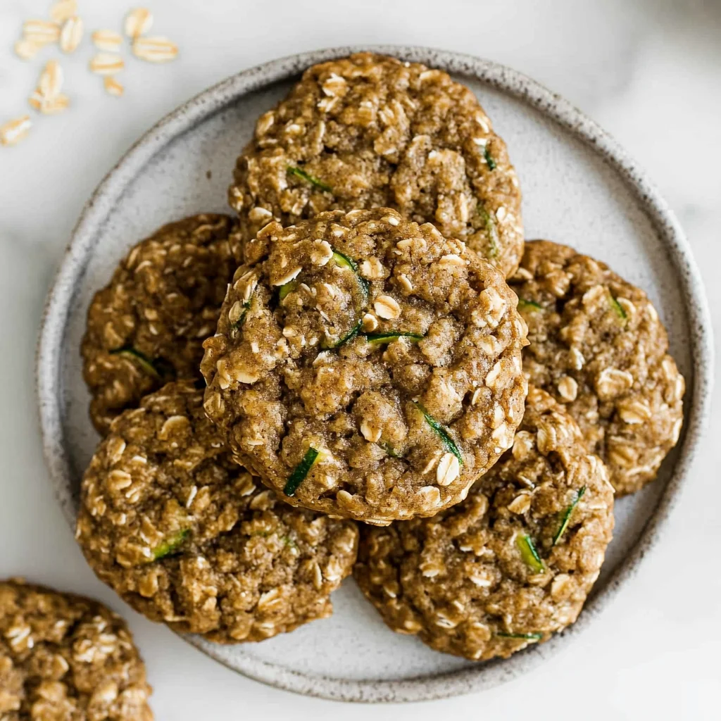Healthy Zucchini Oatmeal Cookies
