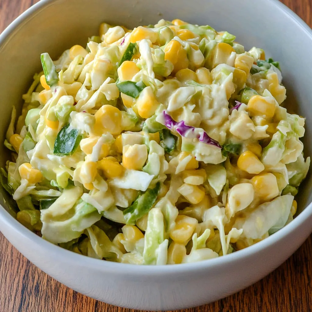 Jalapeno Corn Coleslaw