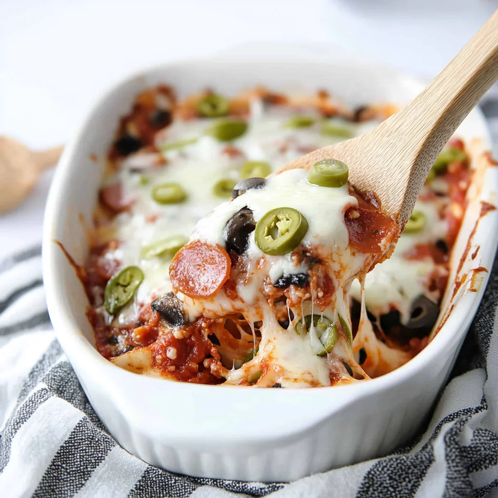 Keto Pizza Casserole Recipe
