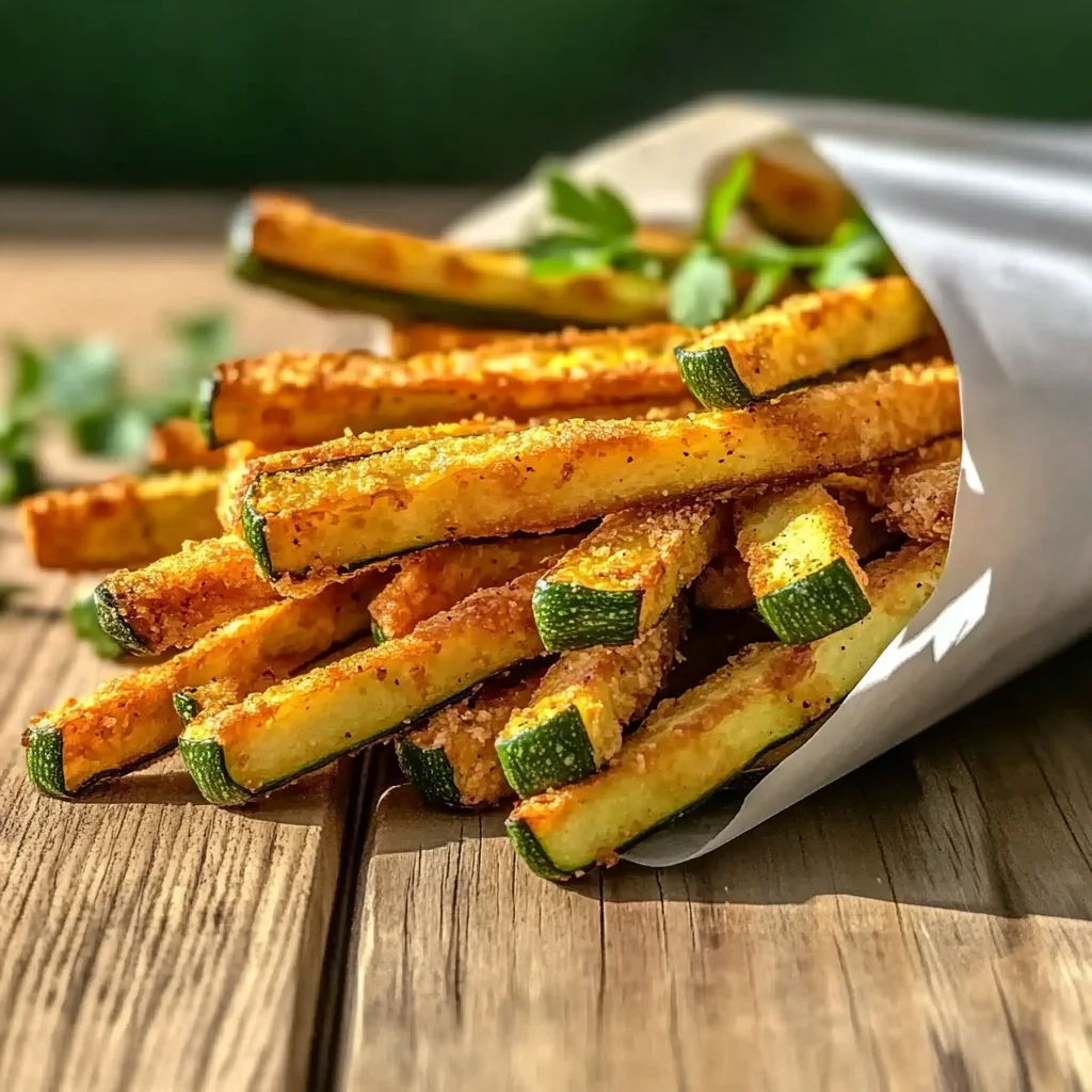 Low Calorie Air Fryer Zucchini Fries