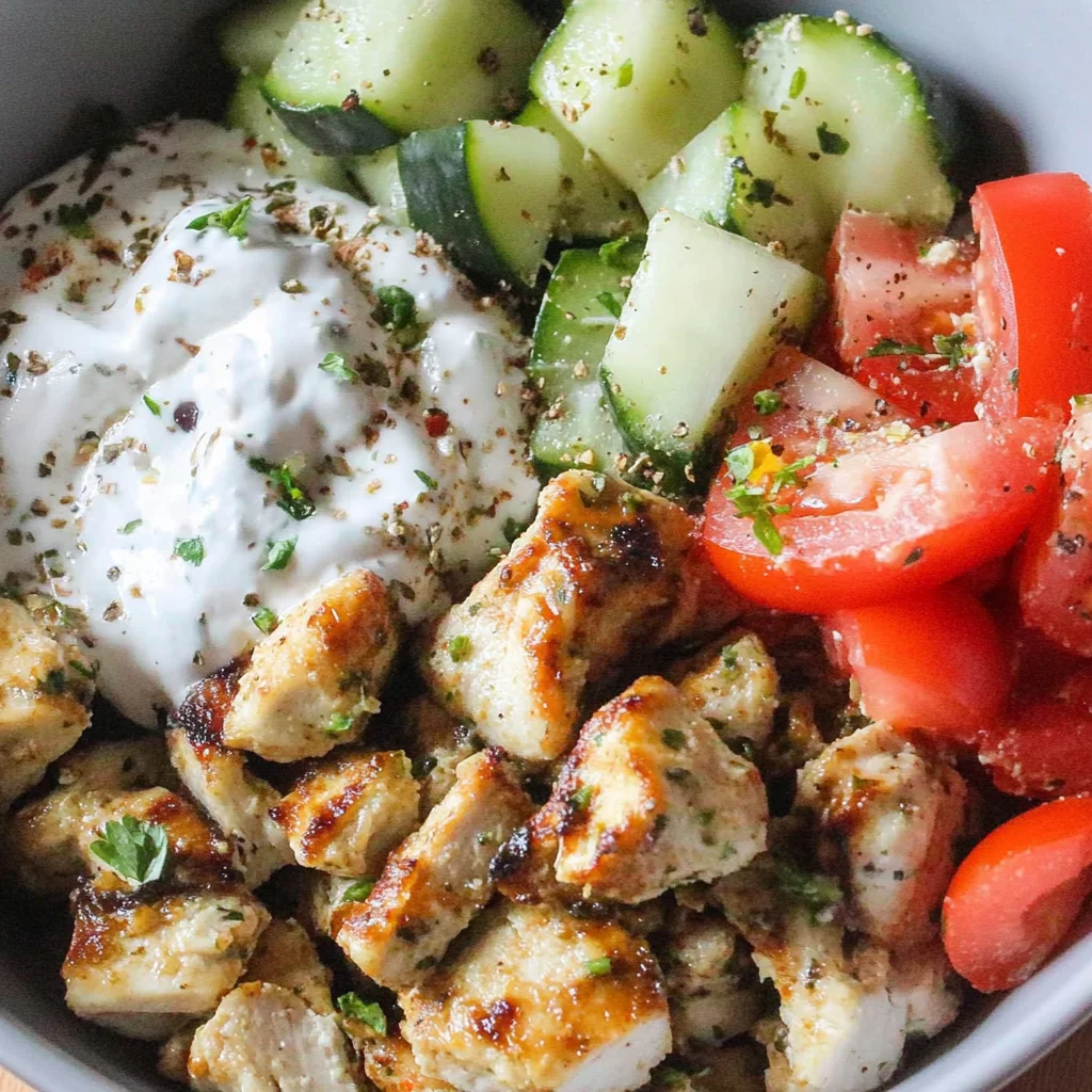 Low Carb Greek Chicken Bowls