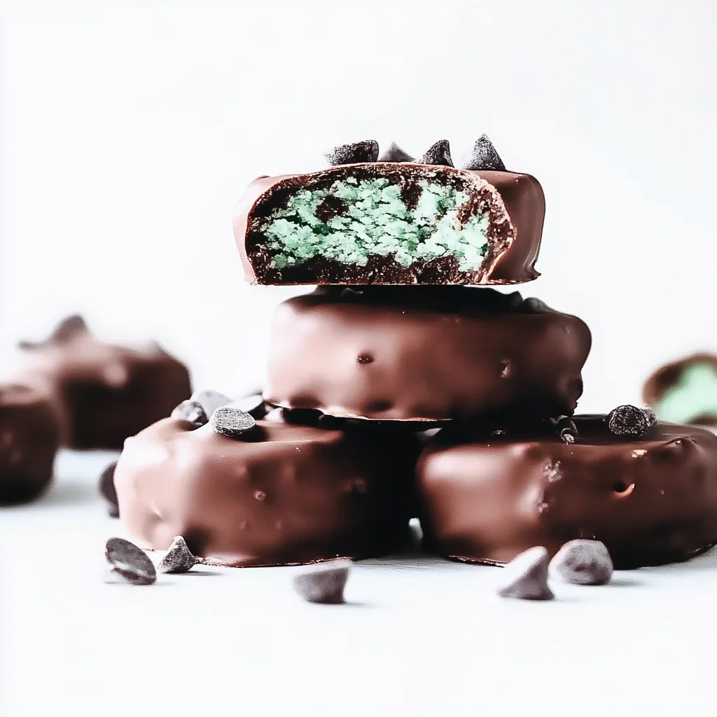 No-Bake Mint Chip Cookies