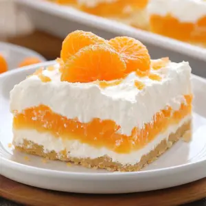 No Bake Orange Dreamsicle Lasagna