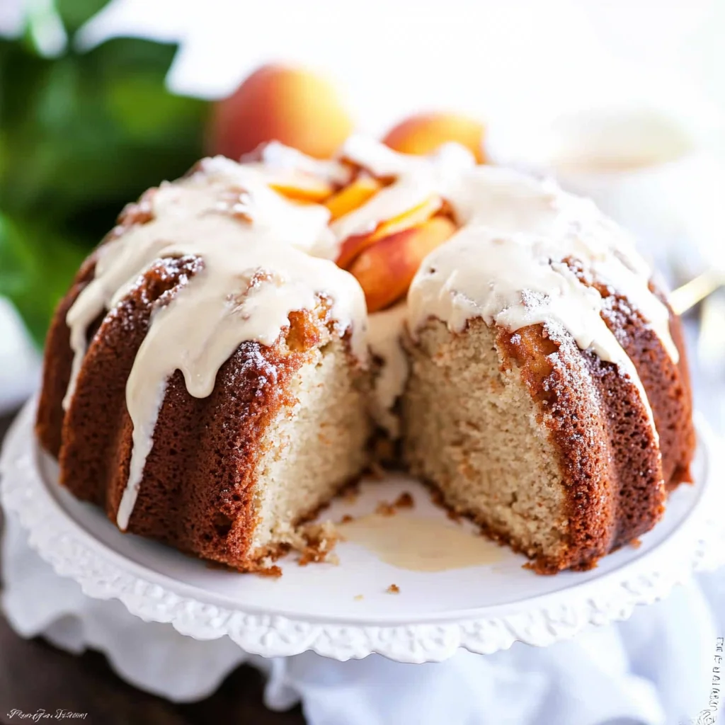 Peach Pound Cake Recipe