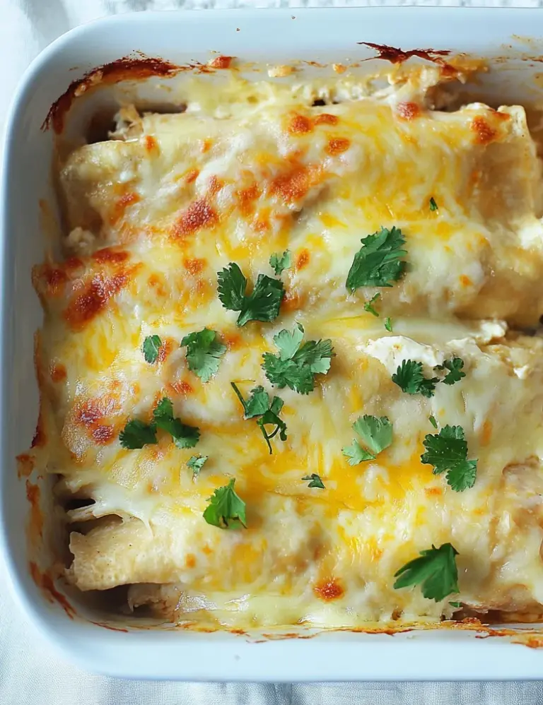 Skinny White Chicken Enchiladas