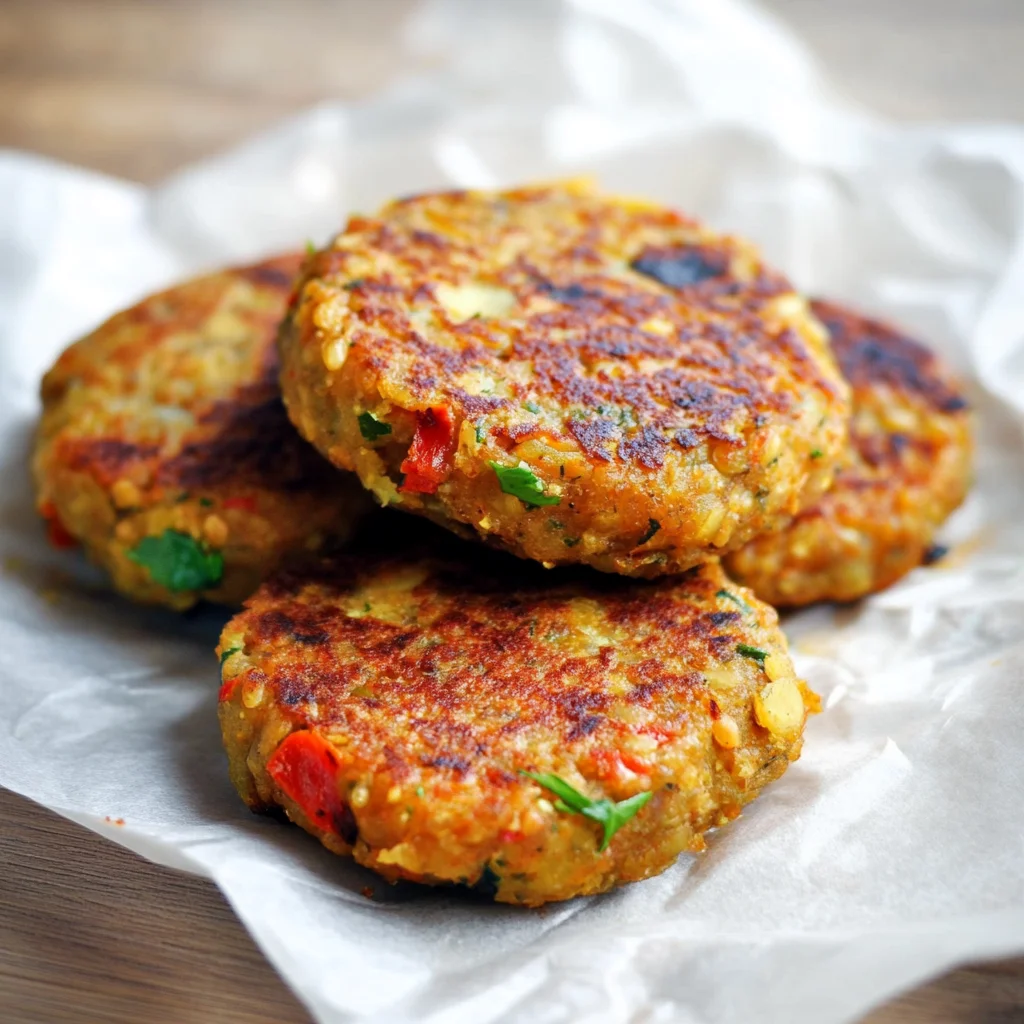 Spicy Vegan Lentil Cakes