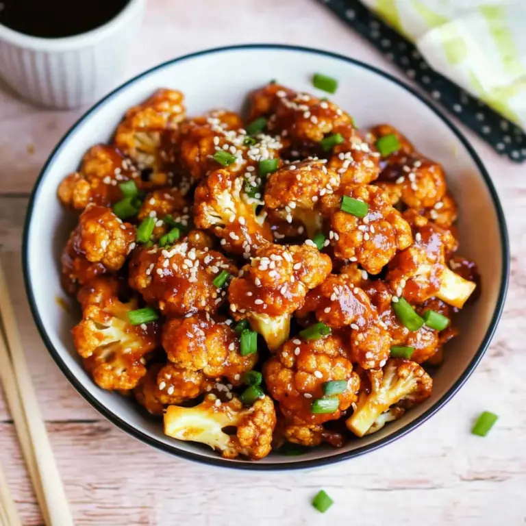 Sticky Sesame Cauliflower