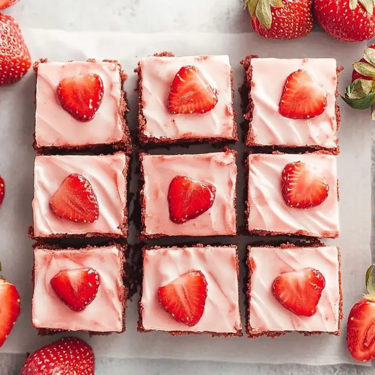 Strawberry Brownies Recipe