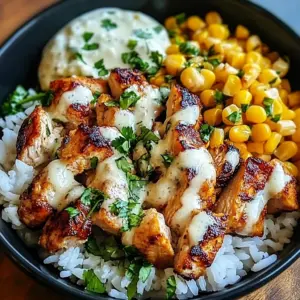 Street Corn Chicken Rice Bowl