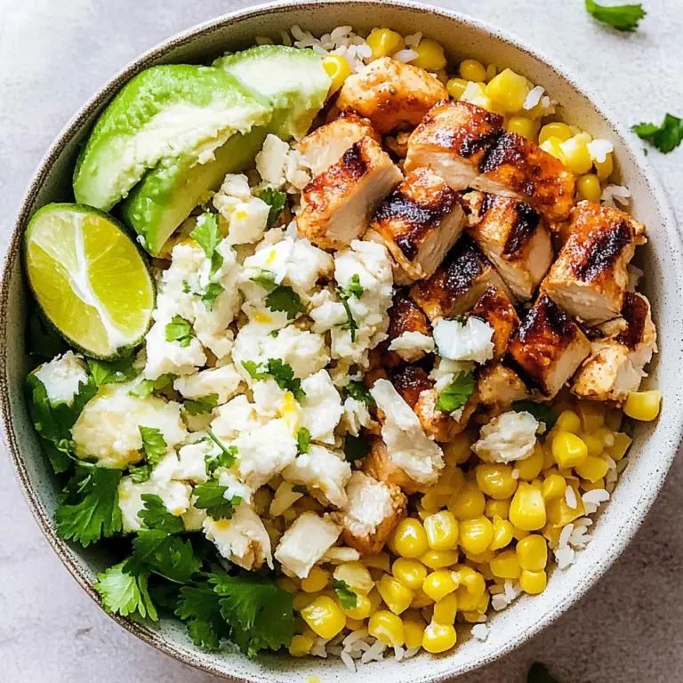 Street Corn Chicken Rice Bowl