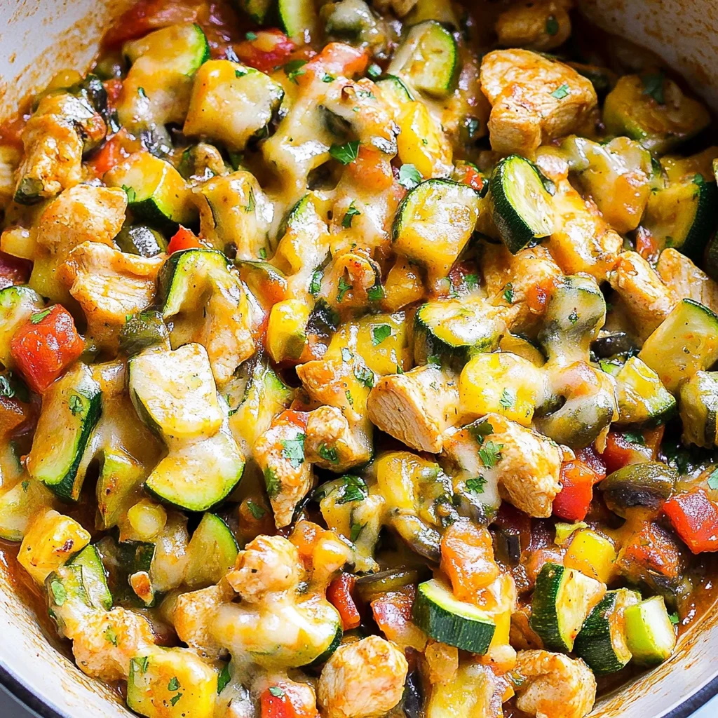 Tex Mex Chicken and Zucchini Recipe